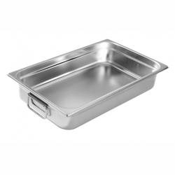 Pujadas Bac Gastro Inox GN 1/1 à Anses avec Fond Thermo Diffuseur   H 100 mm - inox EMG-720168_0