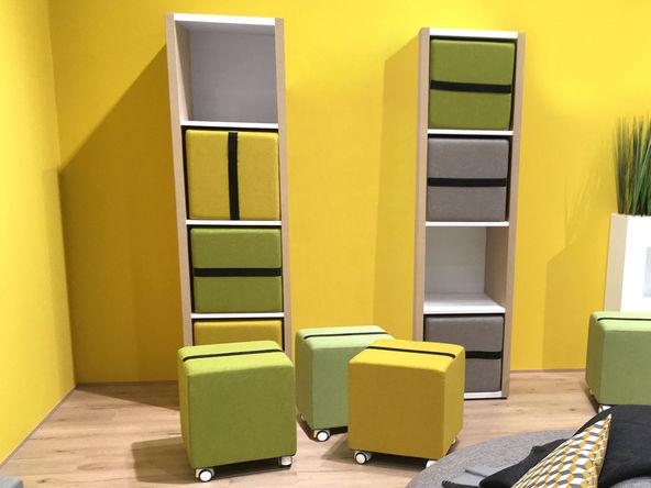 Armoire ouverte 4 cases Yam's en mélaminé_0