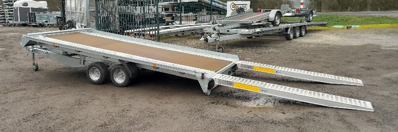 Remorque porte voiture-plateau - 4,50 X 2,09 M - 3000 KG - Hydraulique - FRANC PVPRO 300_0