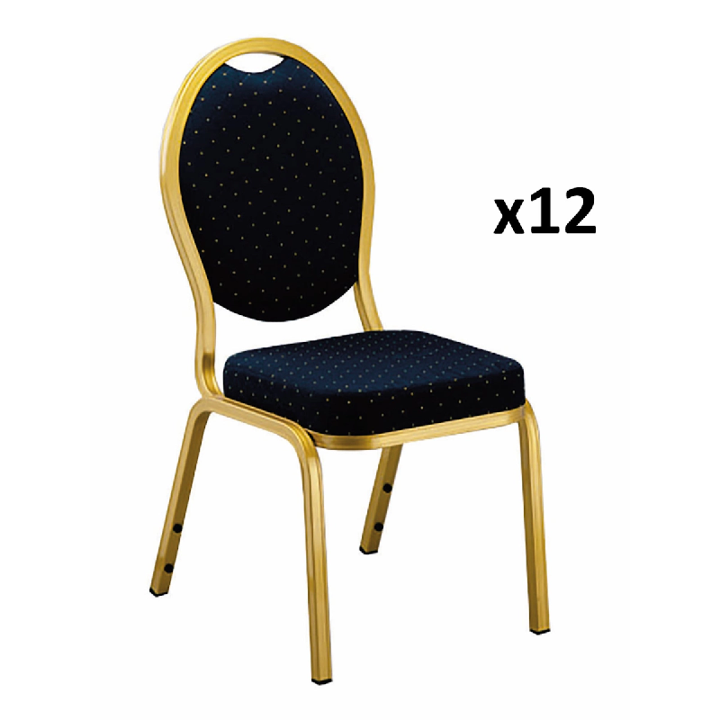 Resol garbar OPERA Chaise Intérieur Set 12 Bleu - bleu multi-matériau 20187_0