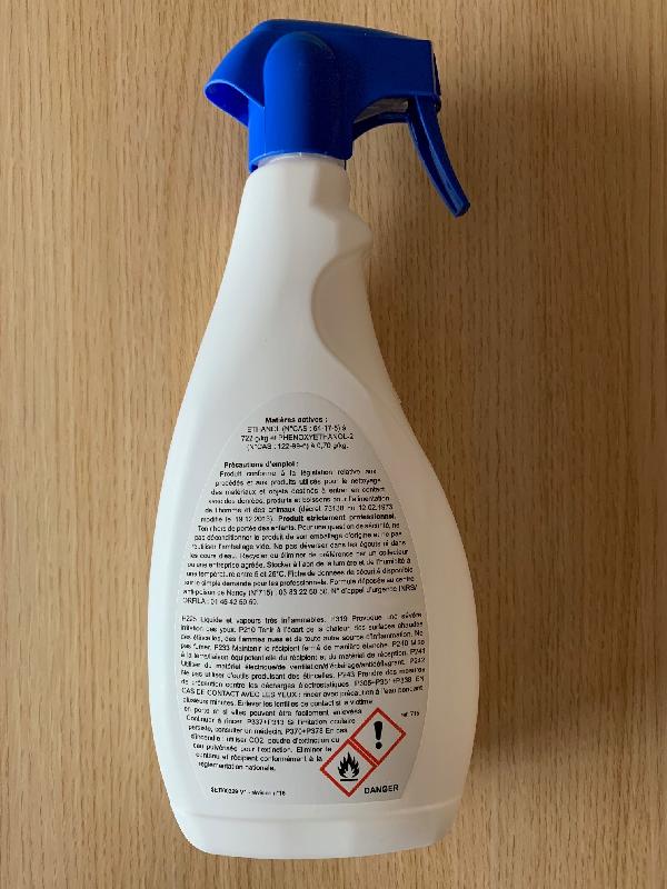 Spray de 750 ml Désinfectant surfaces et antiseptie de la peau_0