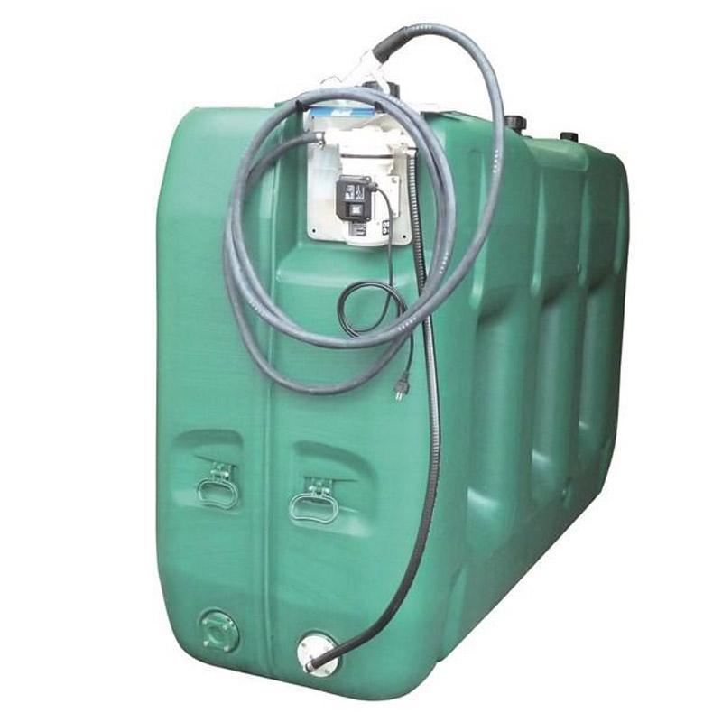 Station service EcoPack pour AdBlue® et eaux pluviales - 5 000 litres - Pompe 230V - CEMO - Réf. 90584_0