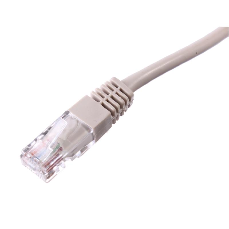GRIFF'LAN - Câble RJ45 UTP Cat 5e 3m Gris - Connecteur mâle/mâle, blindage U/UTP, LSZH_0