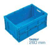 Bac pliable bleu - Bac147BP6426000 - 49L avec poignées ouvertes_0