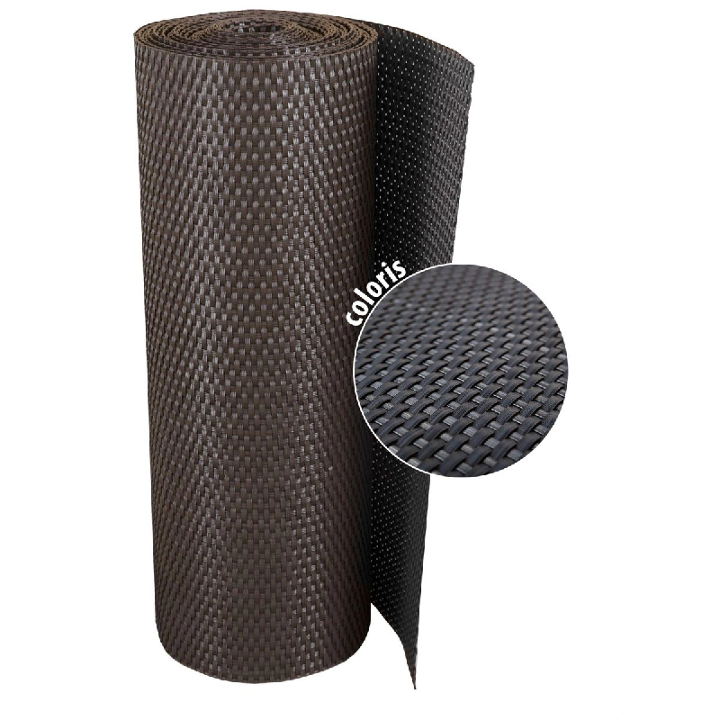Brise-vue en résine tressée pour balcon et clôture coloris anthracite 0.9 x 3 m Rattan Art - gris 5908311935811_0
