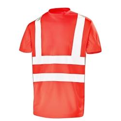 Cepovett - Tee-shirt manches courtes Fluo Base 2 Rouge Taille 3XL - XXXL 3603622251606_0