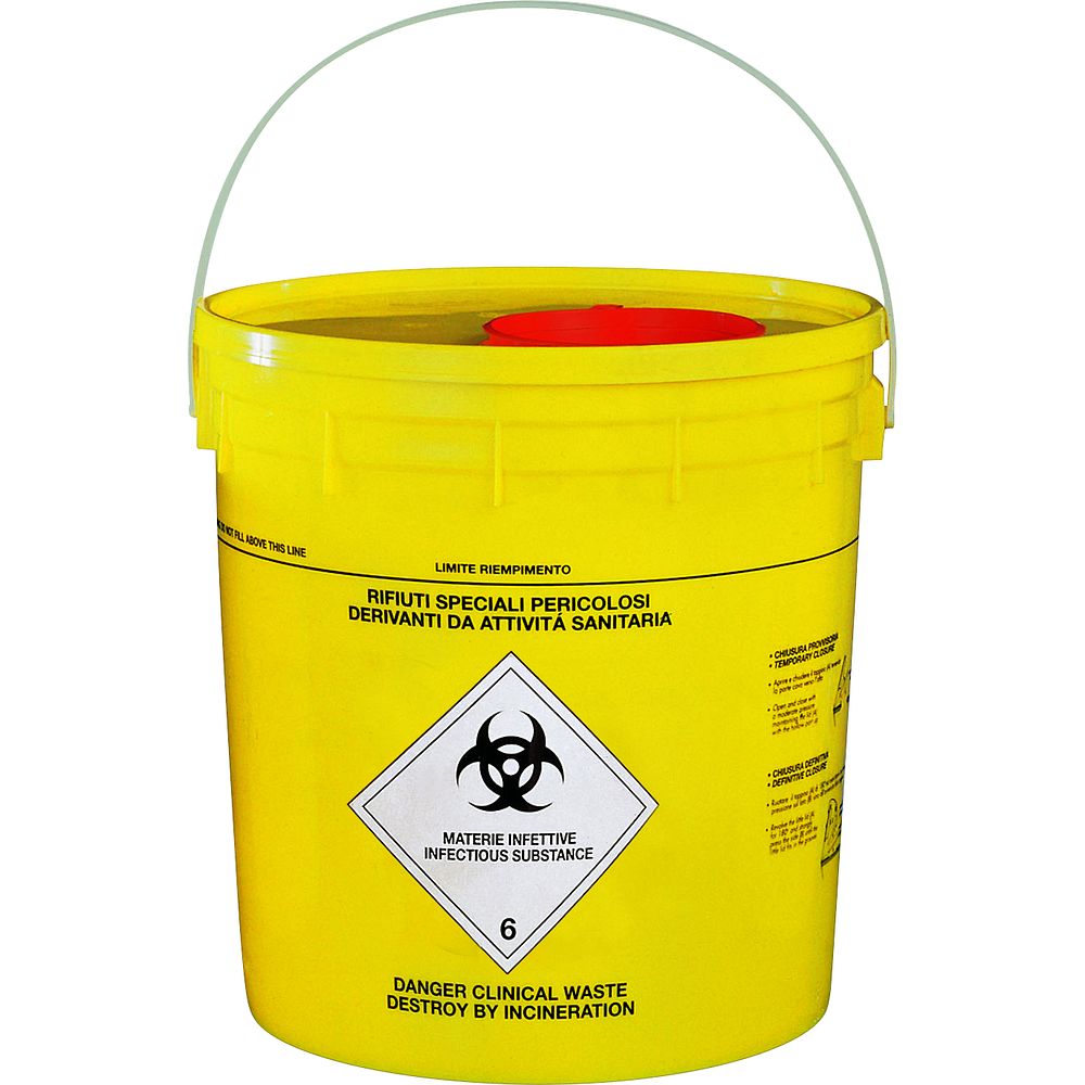 Lot De 3 Conteneurs Jaunes Pour Objets Tranchants (aiguilles) - Couvercle Sécurisé, Portable - Pour Soins, Tatouage, Maison