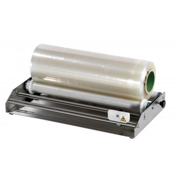 Dérouleur de film étirable en inox - Laize 460 mm - Hauteur 80 mm - Modèle LSI460 sans plaque poly_0