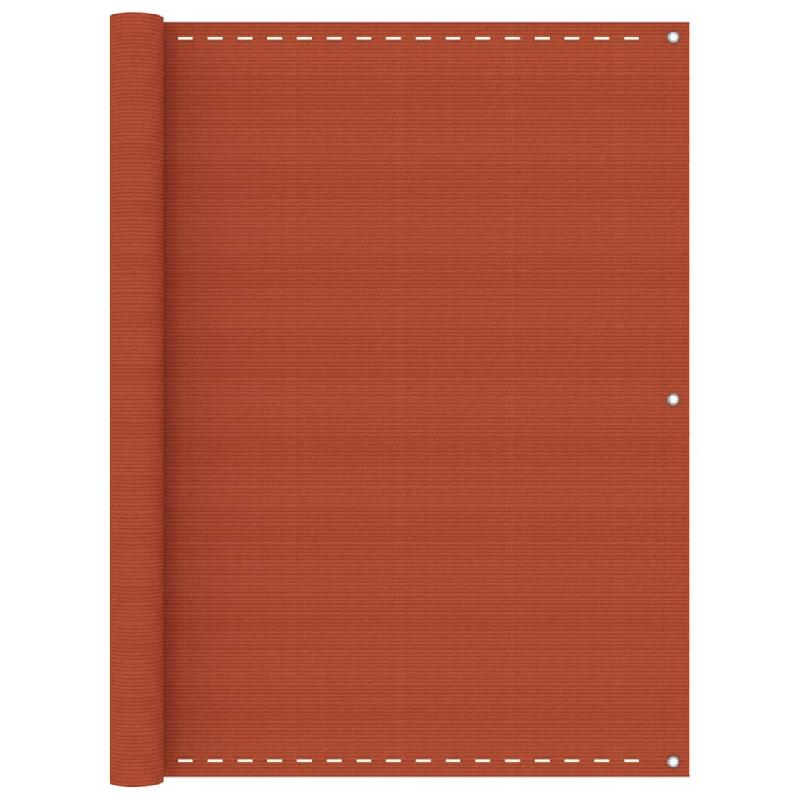 ÉCRAN DE BALCON BRISE PARE VUE PROTECTION CONFIDENTIALITÉ 120 X 600 CM PEHD ORANGE 02_0010291_0