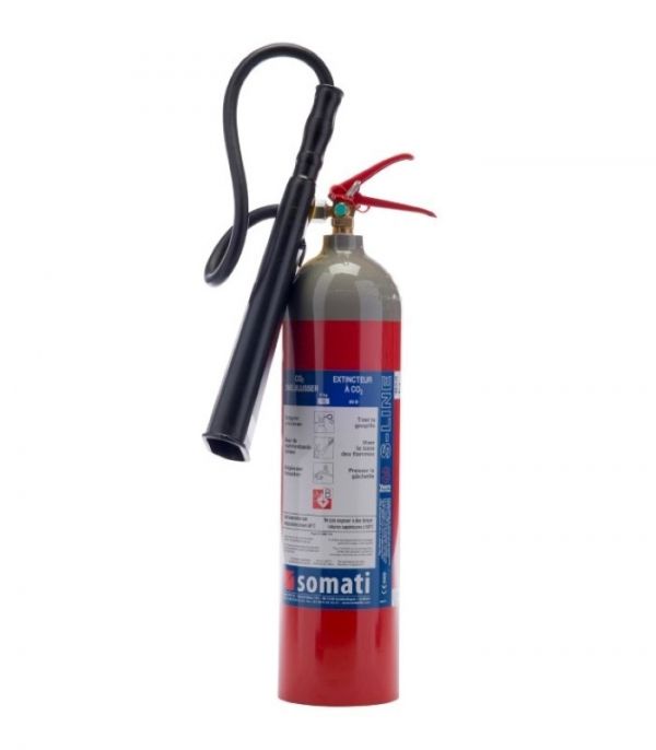Extincteur portatif CO2 5kg - Somati FIE - 89B - Poids total 12kg - Garantie 3 ans_0