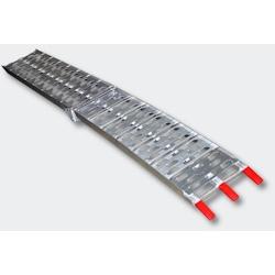 Helloshop26 - Rampe de chargement pliante en aluminium pour moto, charge max. 340 kg, 220 x 28 cm - Gris 3416050_0