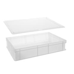 Hendi Boîte à pâte à pizza, PE, H : 13cm, 24L, avec couvercle - matière synthétique 880920_0