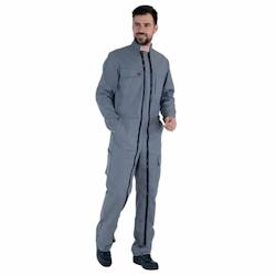 Lafont - Combinaison de travail mixte PYROP polyester majoritaire Gris Acier Taille M - M gris 3609705821483_0
