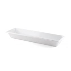 PLASTOREX Plat Gastro en mélamine GN 2/4 H. 65 mm - blanc - Lot de 2 - 3701666006579_0