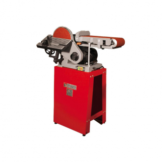 Ponceuse à bande et disque avec socle - HOLZMBT1220_230V - Table pivotante en fonte grise et moteur 1125W_0