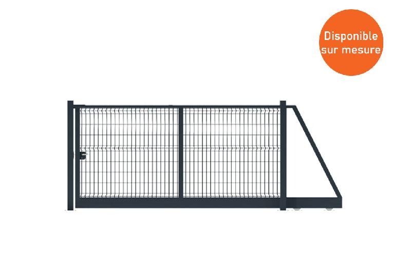 Portail autoporté grillagé - 12000 / 2500_0