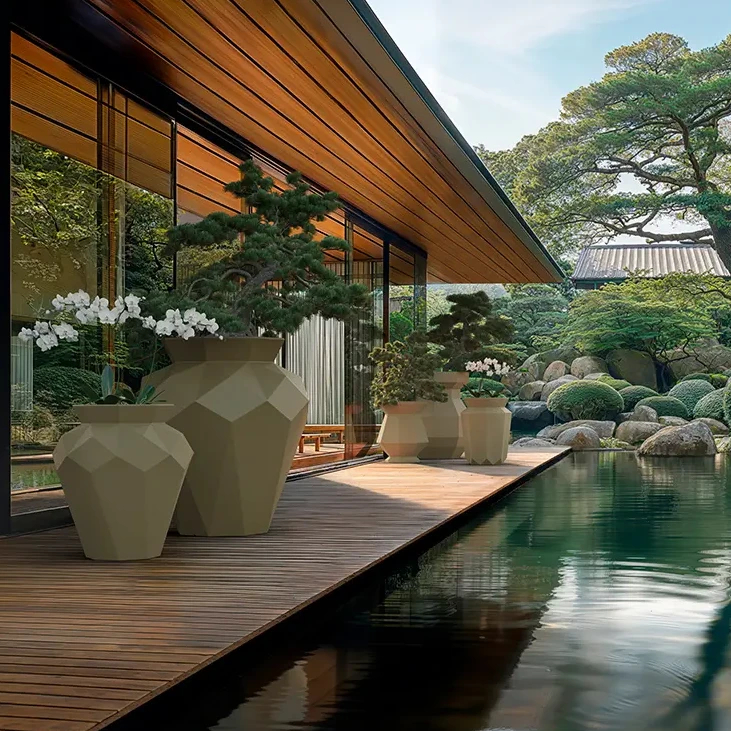 Pots de plantes origami hanami de VONDOM_0