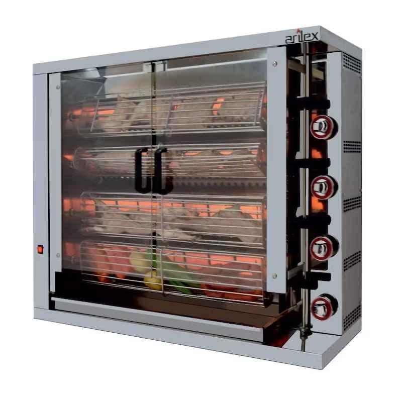 Rôtissoire à Gaz  4 Broches 16-24 poulets ARILEX 4ASG_0