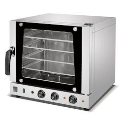 Romux® Four à Convection Électrique Professionnel avec 4 Plateaux 43x32 cm | Four à Convection Boulangerie fonction gril et vapeur - 300°C et 315_0