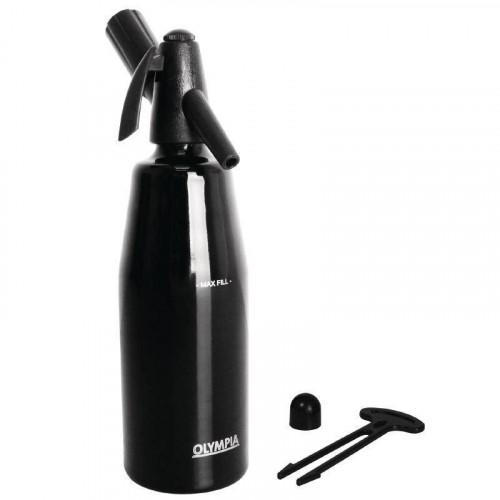 SIPHON À EAU DE SELTZ PROFESSIONNEL NOIR OLYMPIA - 1 L