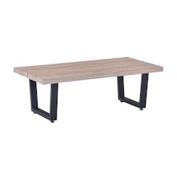 SIT Möbel Table basse | 120 x 60 cm | Plateau en MDF 40 mm aspect chêne Sonoma | Structure métallique | L 120 x P 60 x H 40 cm - multicolore multi-_0