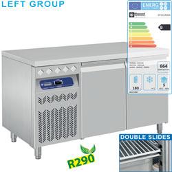 Table frigorifique ventilée 2 portes GN 1/1 - 260 L - Groupe à gauche - DT131/R2GX_0