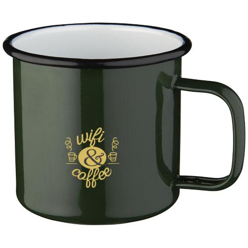 Tasse de feu de camp de 475 ml - finition aspect émaillé - acier avec revêtement émail_0