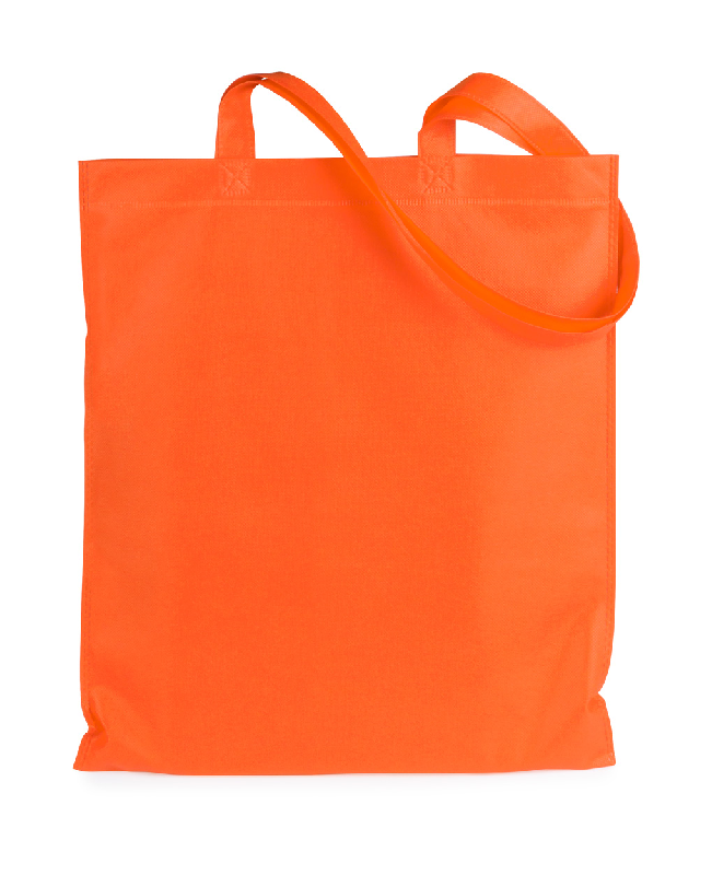 Tote bag publicitaire non-tissé - anses longues - 70 g/m² - couleur orange_0