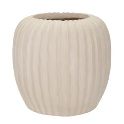 Vase en magnésie Mist 26.5 x 26 cm Mauro Ferretti - beige multi-matériau 0421560002_0