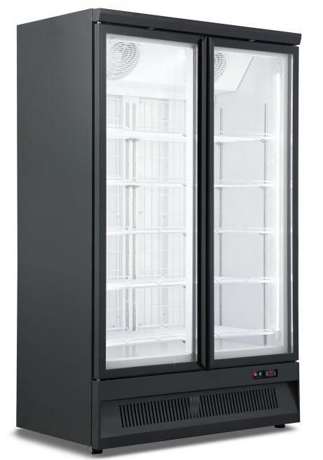 Vitrine réfrigérée murale 2 portes de 1m25 (gaz écologique r290)_0