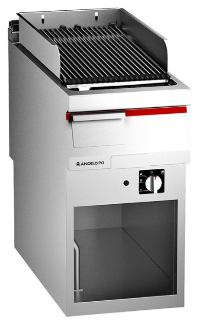 0T1GRG - Grillade gaz à pierres céramique en acier inox AISI 304 - Grille de cuisson en fonte émaillée_0