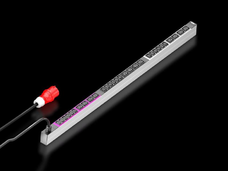 Rittal 7979.138 - Unité de distribution d'énergie 0U, 32 sorties CA, aluminium/plastique, 11000 W, câble 3 m, noir_0