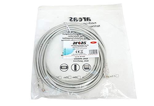 Câble réseau Arcas CAT 5E UTP 5m - 2x connecteurs RJ45 blindés - PVC gris_0
