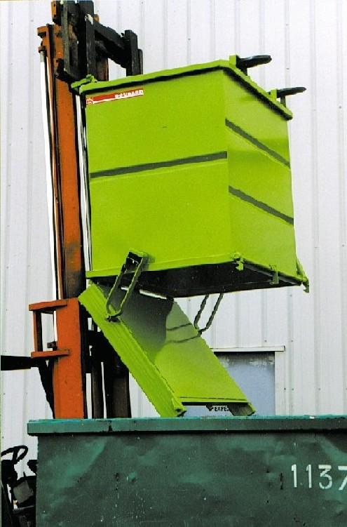 Benne à fond ouvrant FAP - Vidange intégrale - Capacité 500 à 2000 litres - Options disponibles_0