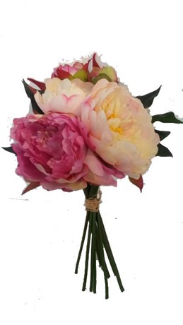 BOUQUET DE PIVOINE 35 CM