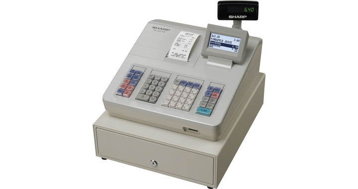 Caisse enregistreuse alphanumérique Sharp XE-A207WSF - Écran LCD orientable et imprimante thermique_0