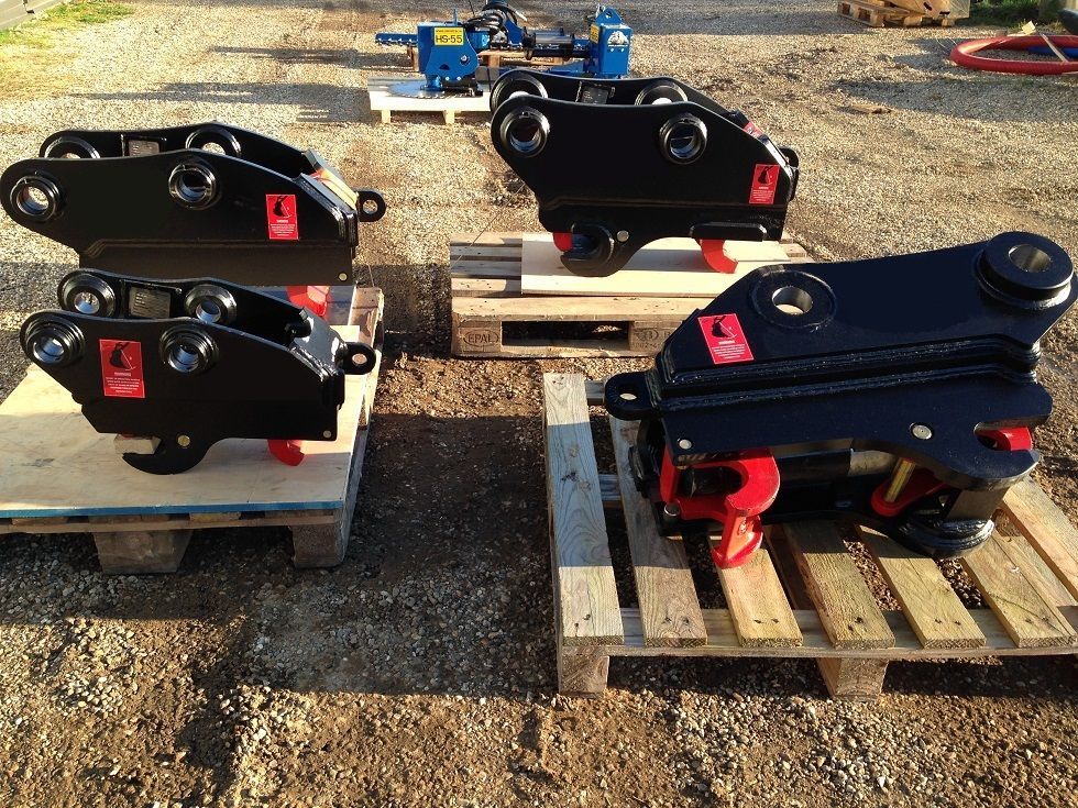 Équipement de sécurité pour pelles avec coupleur hydraulique