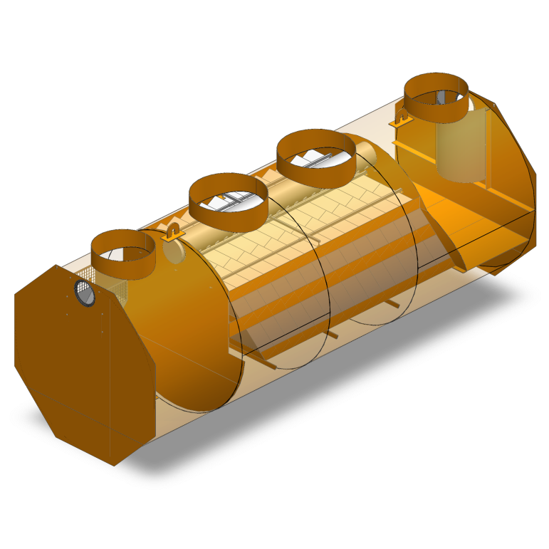 Décanteur dépollueur avec structure nids d'abeille - taille : 36 à 540 m³/h - UTEP®LI - traitement des eaux de ruissellement_0
