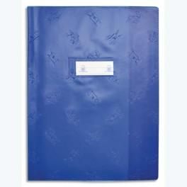 ELBA PROTÈGE-CAHIER EN PVC OPAQUE GRAIN PICTO 18/100È FORMAT 24X32 BLEU