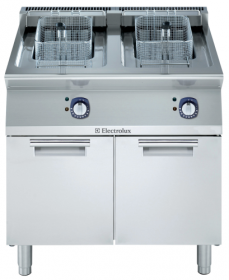 Friteuse 2 cuves de 14 l, résistances internes, 2 paniers en dotation - 371085_0