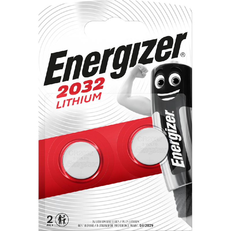 Lot de 2 piles bouton CR2032/DL2032 - 3V - ENERGIZER - lithium - 240mAh_0