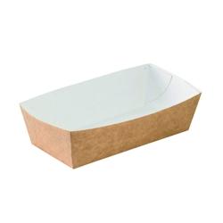 Nvase Ecolomique - 100 Pcs - Barquette en carton kraft - 460 ml, 14 x 6,5 cm, Hauteur: 4,2 cm - ECO210BCK460 - marron en carton NVS210BCK460_0