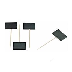 Packnwood FHC - 400Pcs - Pique bambou Tikon avec une extrémité panneau noir - 90mm - Bambou 209BBTIKON9_0