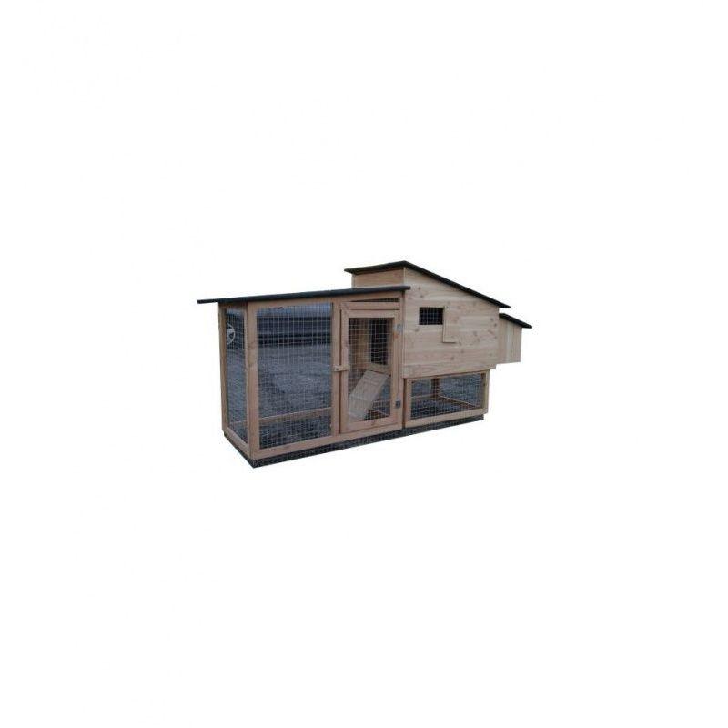 Poulailler Compact Chico 60 De 1 à 3 Poules Bois Epicéa Couleur De