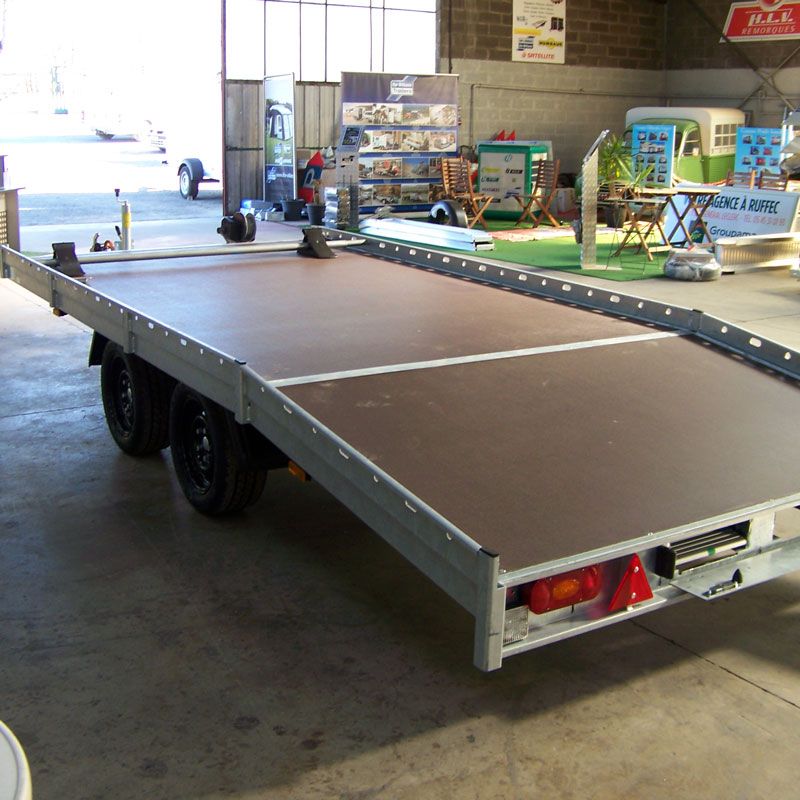 Remorque porte-engin / porte-voiture professionnelle Hapert Indigo - châssis garanti 10 ans - PTAC 3500 kg_0