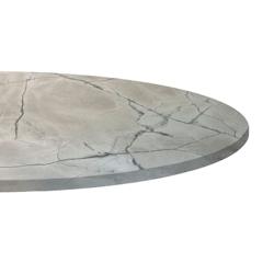 Restootab Plateau Ø120 decor marbre venato - blanc Bois manufacturé PL-R120M-MB.VENA_0