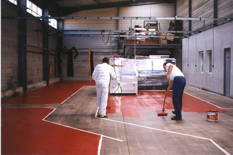 Revêtement décoratif à hautes résistances - DEPRO® CHOC INTENSE COULEUR - Sols ciment - milieux alimentaires et industriels - Bi-composants Epoxy Haut extrait sec - Sans odeur_0