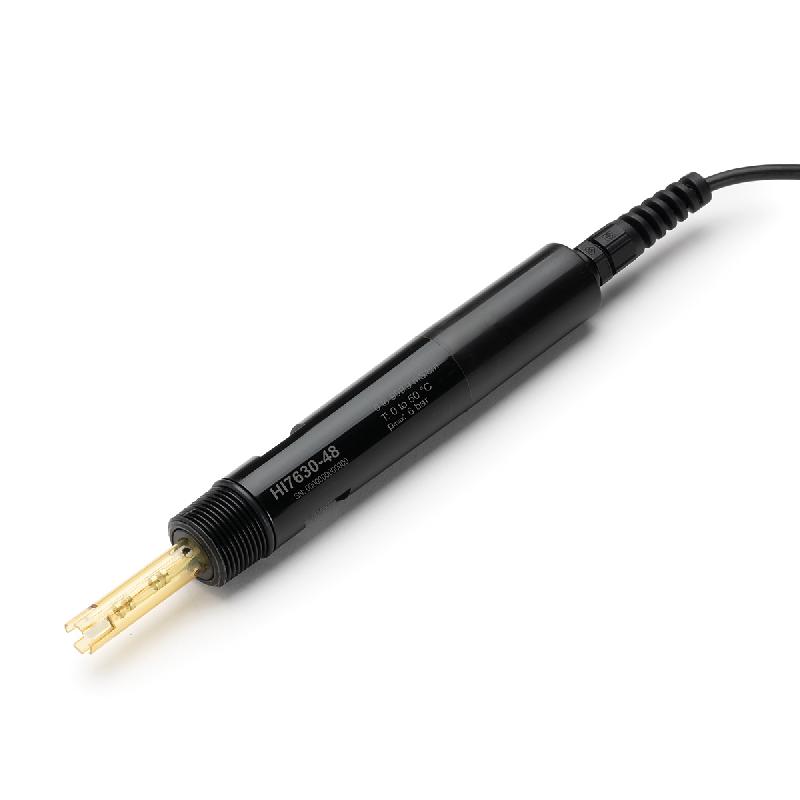 Sonde de conductivité industrielle à 4 anneaux en platine HI7630-4815 pour HI510/HI520 - câble 15 m_0
