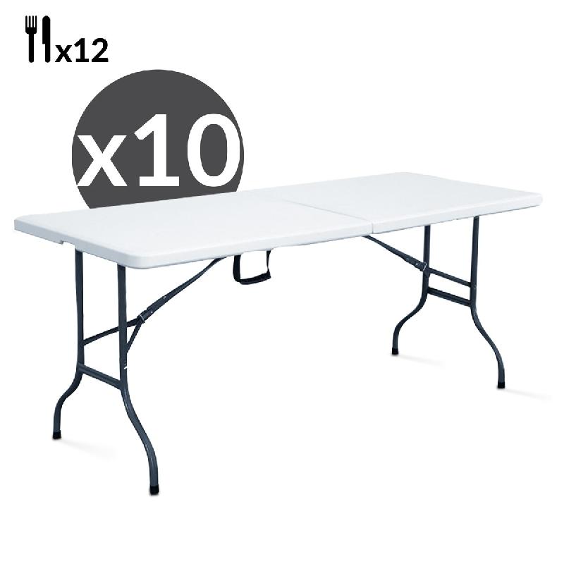 Tables pliantes 244 cm - lot de 10_0