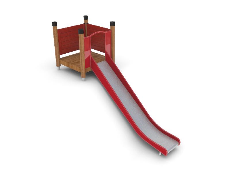 Toboggan 0.45/1.5m avec plate-forme - réf 8066793 - Hags - dimensions 2500x450x1500 mm_0